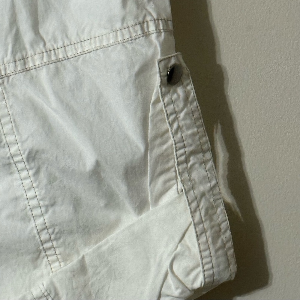 Gap Pants White Roll Up Cotton Lightweight Pockets Sz 8 NWOT - Picture 9 of 11